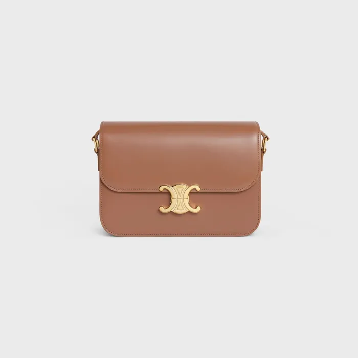 Classique Triomphe Bag In Shiny Calfskin Bronze Women CELINE TRIOMPHE