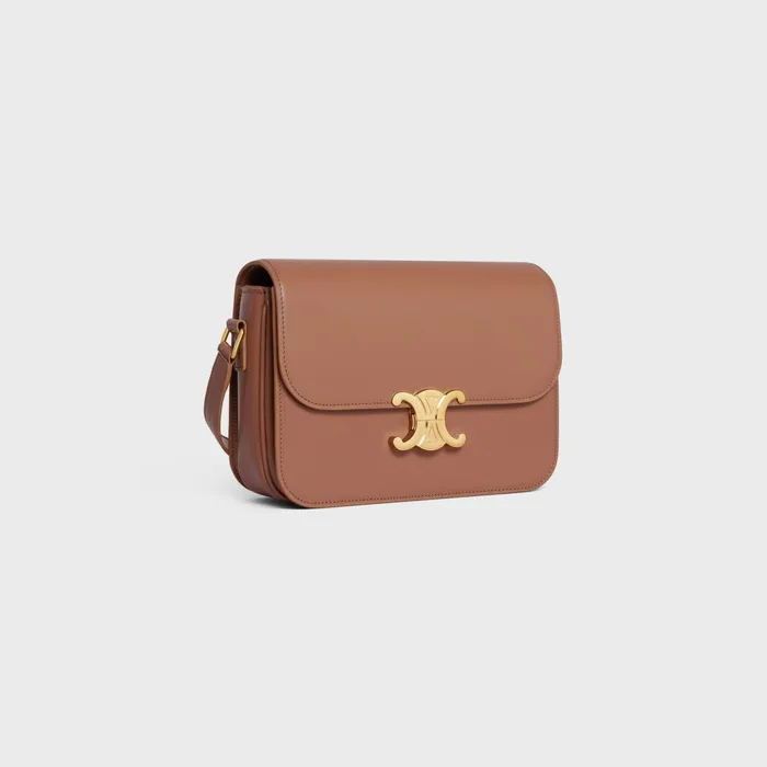 Classique Triomphe Bag In Shiny Calfskin Bronze Women CELINE TRIOMPHE Classique Triomphe Bag In Shiny Calfskin Bronze Women CELINE TRIOMPHE