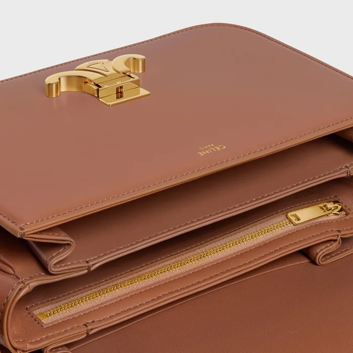 Classique Triomphe Bag In Shiny Calfskin Bronze Women CELINE TRIOMPHE Classique Triomphe Bag In Shiny Calfskin Bronze Women CELINE TRIOMPHE