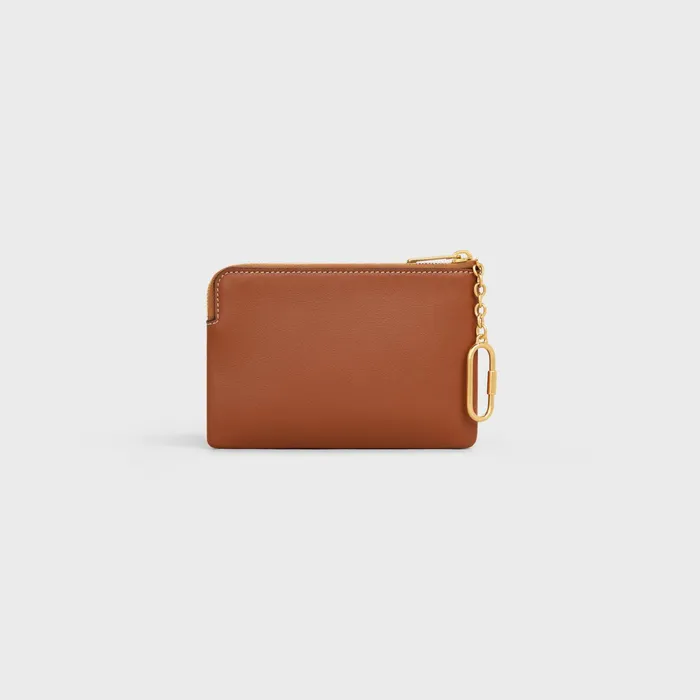 Coin And Card Pouch Cuir Triomphe In Smooth Calfskin Tan Women CELINE CARD HOLDERS Coin And Card Pouch Cuir Triomphe In Smooth Calfskin Tan Women CELINE CARD HOLDERS