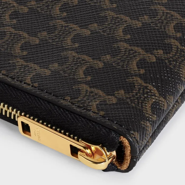 Coin And Card Pouch In Triomphe Canvas Black Women CELINE CARD HOLDERS Coin And Card Pouch In Triomphe Canvas Black Women CELINE CARD HOLDERS
