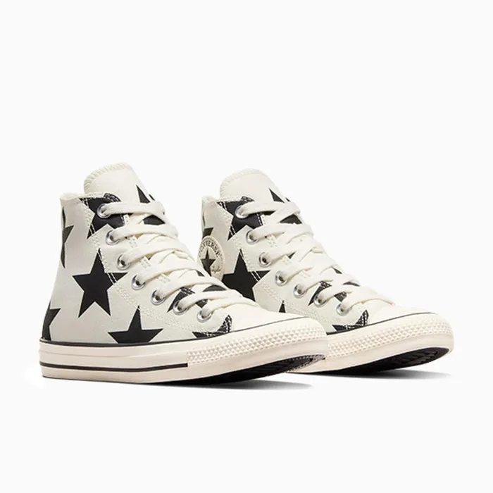 Converse High Top Chuck Taylor All Star Large Stars Egretblackegret 8211 Women