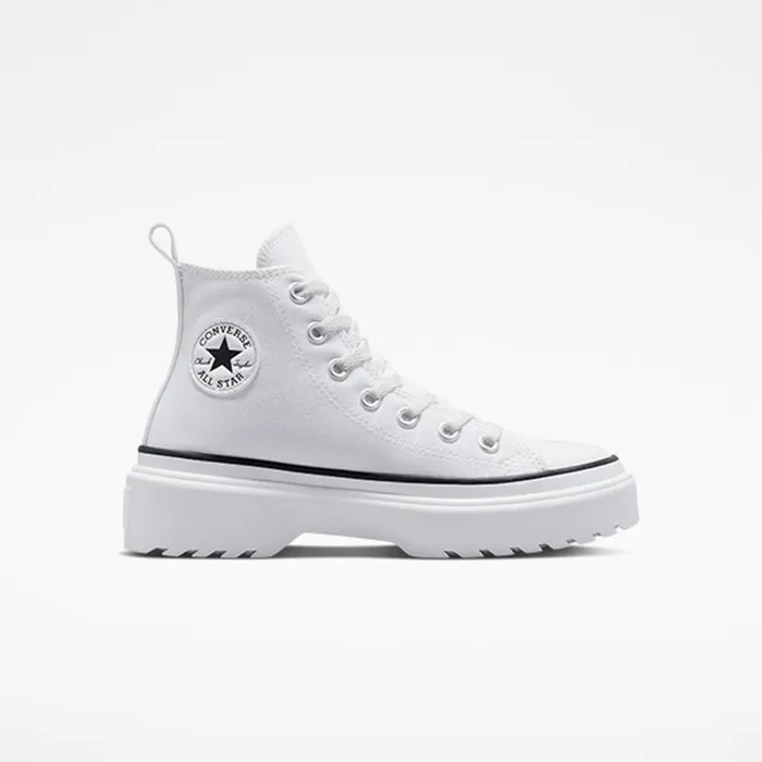 Converse High Top Chuck Taylor All Star Lugged Lift Platform Canvas Whitewhiteblack 8211 Kids Converse High Top Chuck Taylor All Star Lugged Lift Platform Canvas Whitewhiteblack 8211 Kids