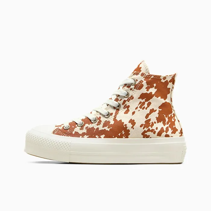 Converse Lift Platforms Chuck Taylor All Star Lift Platform Animal Print Egretbrowngold 8211 Women