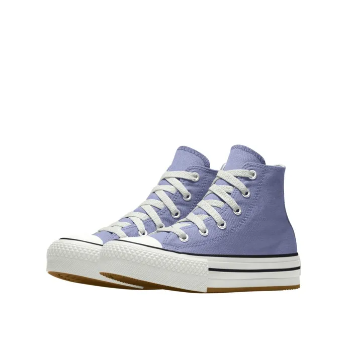 Converse Platforms Custom Chuck Taylor All Star EVA Lift Platform By You Serene Sapphire 8211 KidsWomen