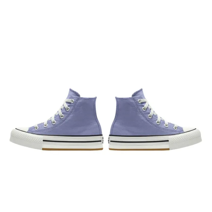 Converse Platforms Custom Chuck Taylor All Star EVA Lift Platform By You Serene Sapphire 8211 KidsWomen