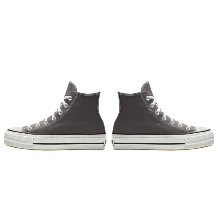 Converse Platforms Custom Chuck Taylor All Star Lift Platform Leather By You Coffee Nut 8211 MenWomen
