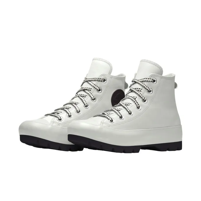 Converse Platforms Custom Chuck Taylor All Star Lugged Platform Leather By You White 8211 MenWomen