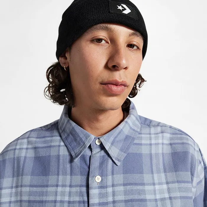 Converse Tops and Shirts Plaid Shirt Thunder Daze Blue 8211 Men