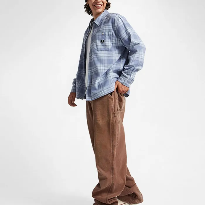 Converse Tops and Shirts Plaid Shirt Thunder Daze Blue 8211 Men
