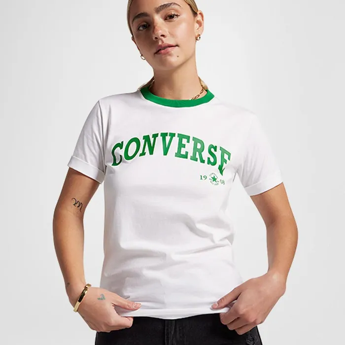 Converse Tops and Shirts Retro Ringer TShirt White 8211 Women