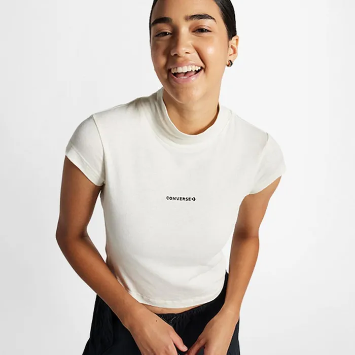 Converse Tops and Shirts Wordmark Short Sleeve Top Converse Egret 8211 Women
