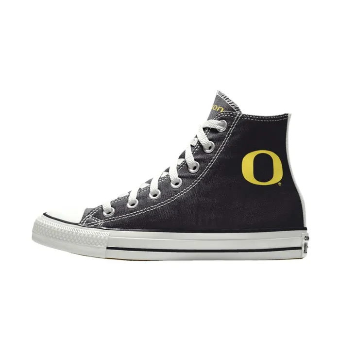 Converse Wide Width Chuck Taylor All Star University Of Oregon High Top Selected Color Black 8211 WomenMen Converse Wide Width Chuck Taylor All Star University Of Oregon High Top Selected Color Black 8211 WomenMen