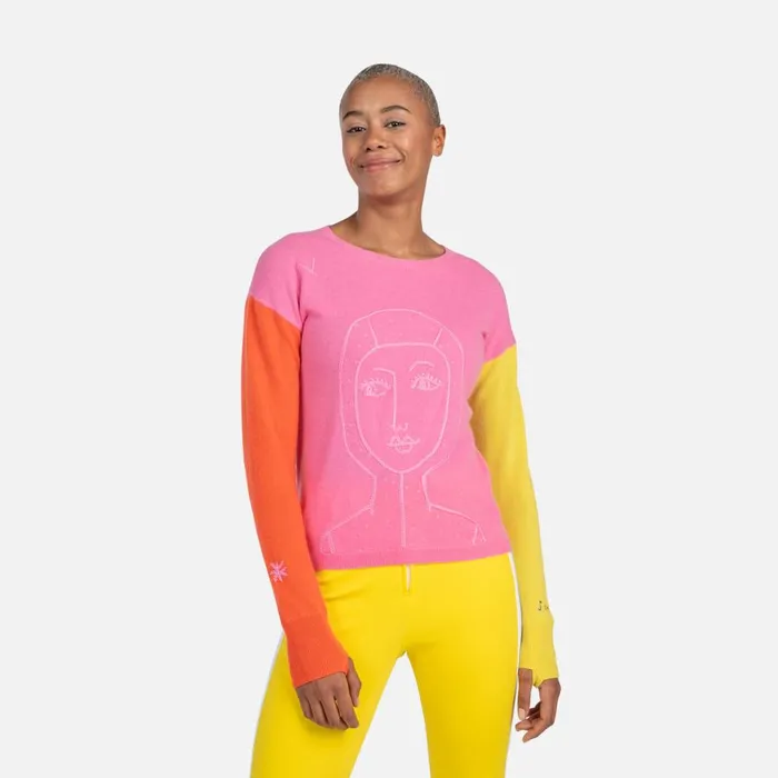 Damen Sweatshirts Und Pullover Rossignol Damenpullover JCC Lina Newpink