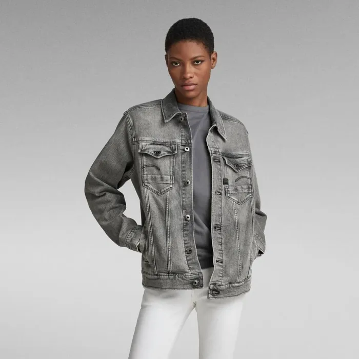 Denim Jackets MenWomen GStar RAW Unisex Arc 3D Jacket Faded Carbon