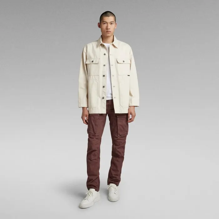 Denim Jackets MenWomen GStar RAW Unisex Chore Evergreen Jacket Ecru