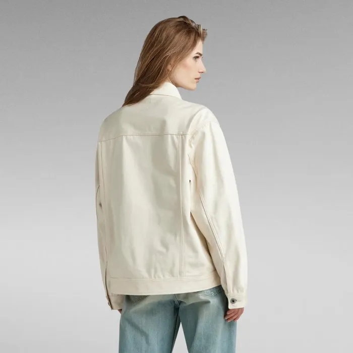 Denim Jackets Women GStar RAW Oversized Western Jacket Evergreen Ecru