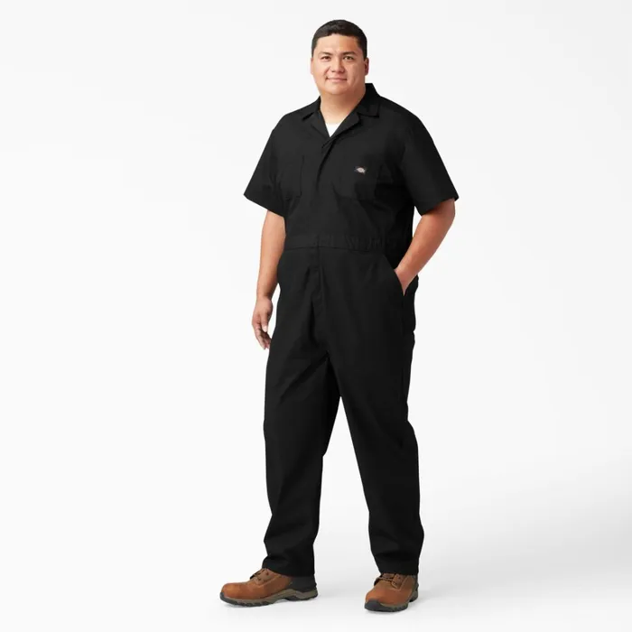 Dickies Coveralls Short Sleeve Coveralls Black Black bk 8211 Men