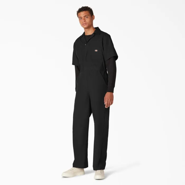 Dickies Coveralls Short Sleeve Coveralls Black Black bk 8211 Men