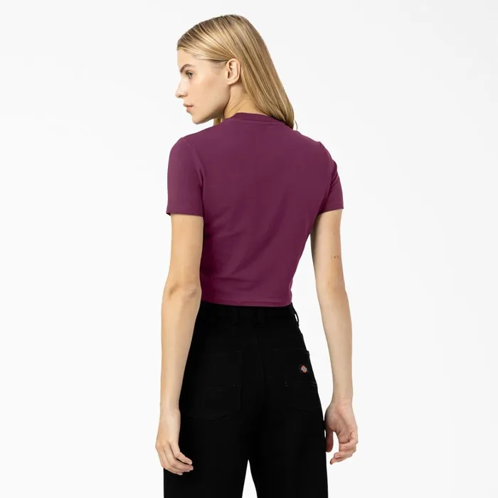 Dickies Cropped Tops Women039s Maple Valley Logo Cropped TShirt Grape Wine Grape Wine gw9 8211 Women Dickies Cropped Tops Women039s Maple Valley Logo Cropped TShirt Grape Wine Grape Wine gw9 8211 Women
