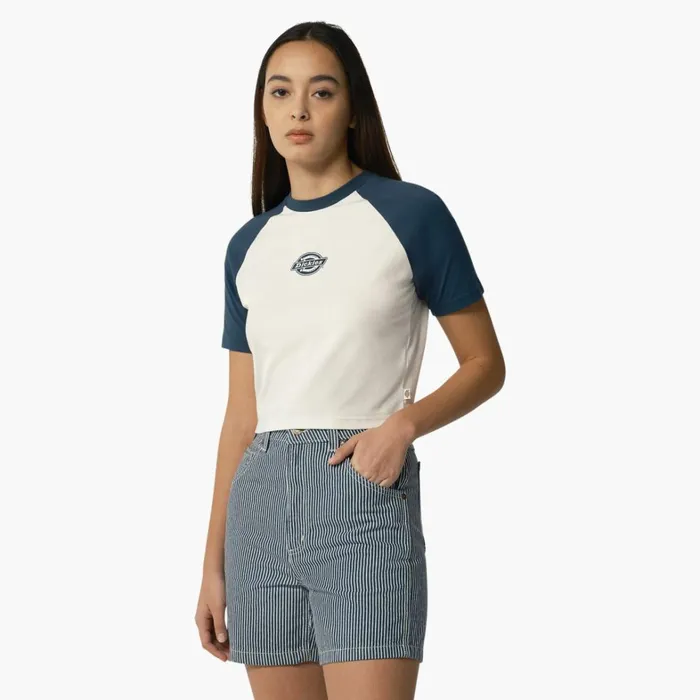Dickies Cropped Tops Women039s Sodaville TShirt Airforce Blue Airforce Blue af 8211 Women