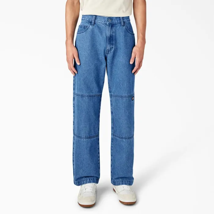 Dickies Double Knee Loose Fit Double Knee Jeans Stonewashed Vintage Blue Stonewashed Vintage Blue wvb 8211 Men