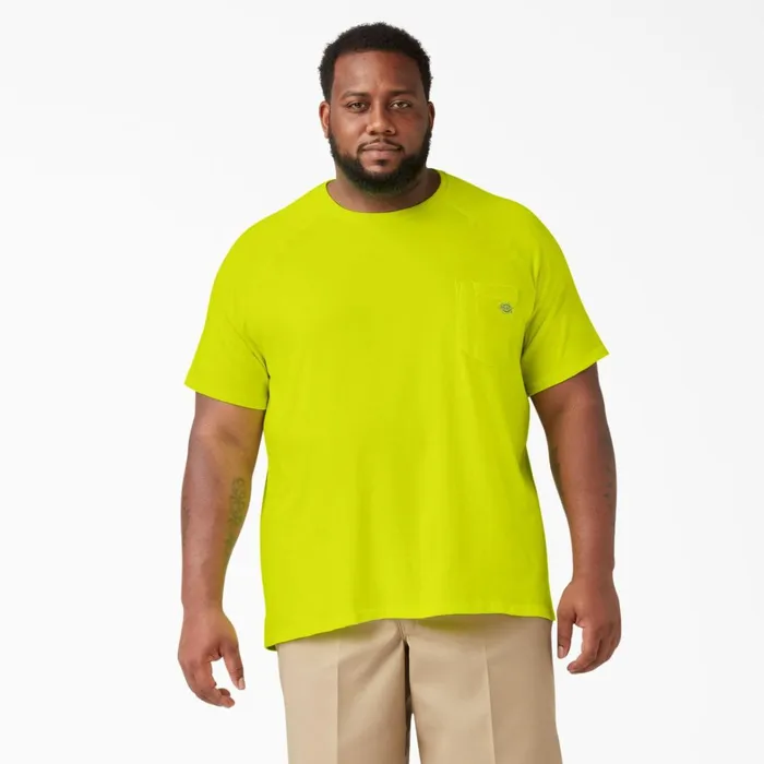 Dickies Hi Vis Cooling Short Sleeve Pocket TShirt Bright Yellow Bright Yellow bwd 8211 Men Dickies Hi Vis Cooling Short Sleeve Pocket TShirt Bright Yellow Bright Yellow bwd 8211 Men