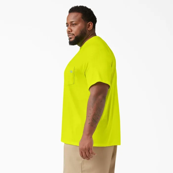 Dickies Hi Vis Cooling Short Sleeve Pocket TShirt Bright Yellow Bright Yellow bwd 8211 Men Dickies Hi Vis Cooling Short Sleeve Pocket TShirt Bright Yellow Bright Yellow bwd 8211 Men