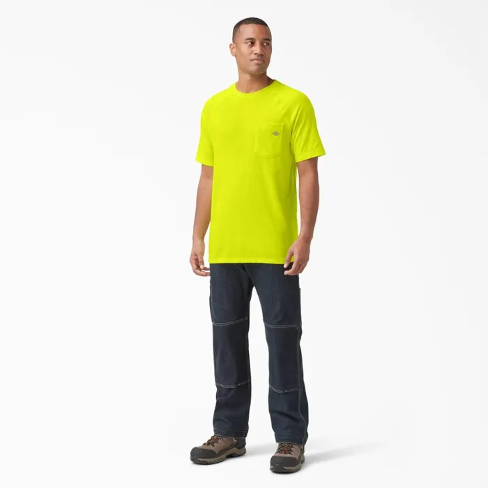 Dickies Hi Vis Cooling Short Sleeve Pocket TShirt Bright Yellow Bright Yellow bwd 8211 Men Dickies Hi Vis Cooling Short Sleeve Pocket TShirt Bright Yellow Bright Yellow bwd 8211 Men