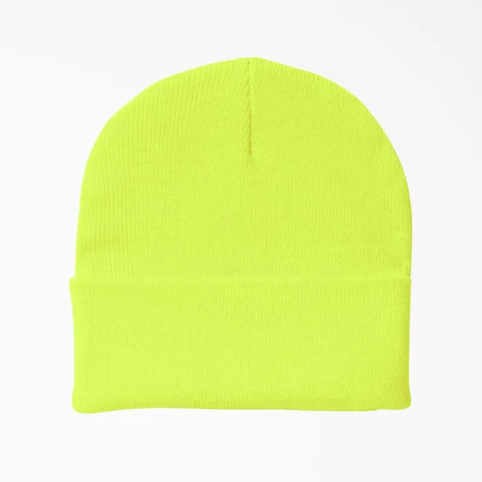 Dickies Hi Vis Cuffed Knit Beanie Neon Yellow Neon Yellow ew 8211 MenWomen Dickies Hi Vis Cuffed Knit Beanie Neon Yellow Neon Yellow ew 8211 MenWomen