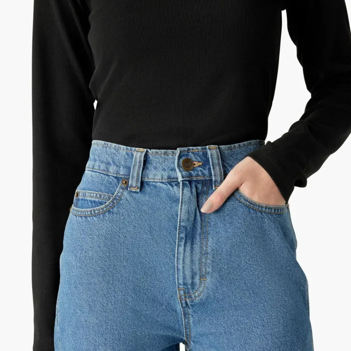 Dickies Jeans Womens Houston Relaxed Fit Jeans Chambray Light Blue Chambray Light Blue clb 8211 Women Dickies Jeans Womens Houston Relaxed Fit Jeans Chambray Light Blue Chambray Light Blue clb 8211 Women