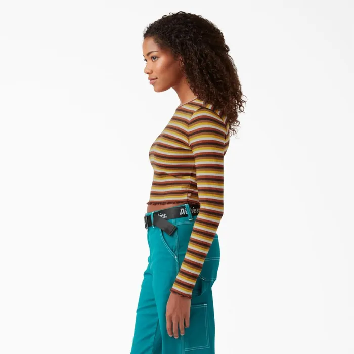 Dickies Long Sleeve TShirts Women039s Striped Long Sleeve Cropped TShirt Ginger Honey Baby Stripe Ginger Honey Baby Stripe gsn 8211 Women Dickies Long Sleeve TShirts Women039s Striped Long Sleeve Cropped TShirt Ginger Honey Baby Stripe Ginger Honey Baby Stripe gsn 8211 Women