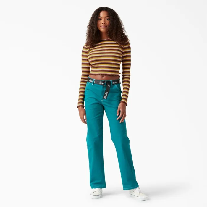 Dickies Long Sleeve TShirts Women039s Striped Long Sleeve Cropped TShirt Ginger Honey Baby Stripe Ginger Honey Baby Stripe gsn 8211 Women Dickies Long Sleeve TShirts Women039s Striped Long Sleeve Cropped TShirt Ginger Honey Baby Stripe Ginger Honey Baby Stripe gsn 8211 Women