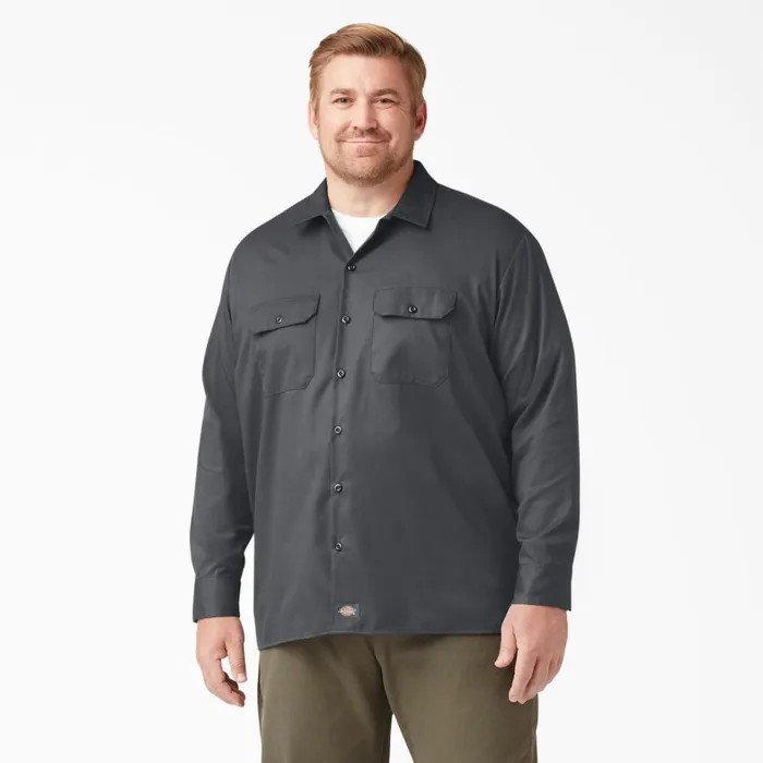 Dickies Long Sleeve Work Shirts Relaxed Fit Long Sleeve Work Shirt Charcoal Gray Charcoal Gray ch 8211 Men Dickies Long Sleeve Work Shirts Relaxed Fit Long Sleeve Work Shirt Charcoal Gray Charcoal Gray ch 8211 Men
