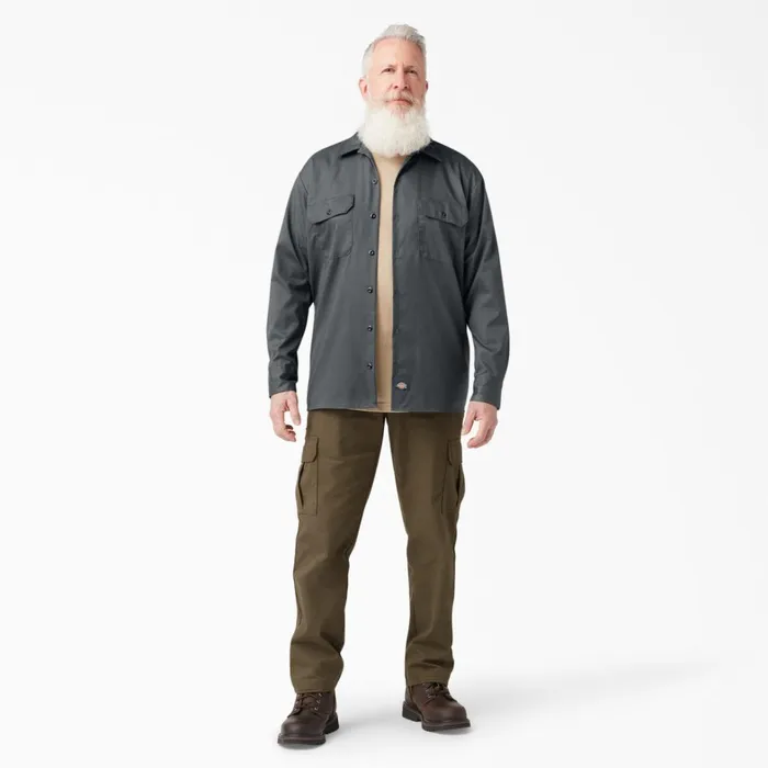 Dickies Long Sleeve Work Shirts Relaxed Fit Long Sleeve Work Shirt Charcoal Gray Charcoal Gray ch 8211 Men Dickies Long Sleeve Work Shirts Relaxed Fit Long Sleeve Work Shirt Charcoal Gray Charcoal Gray ch 8211 Men