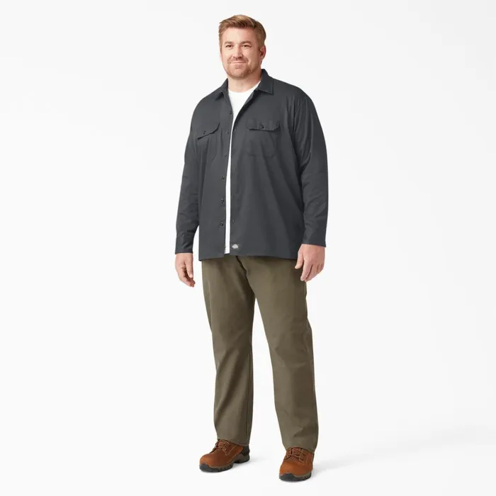 Dickies Long Sleeve Work Shirts Relaxed Fit Long Sleeve Work Shirt Charcoal Gray Charcoal Gray ch 8211 Men Dickies Long Sleeve Work Shirts Relaxed Fit Long Sleeve Work Shirt Charcoal Gray Charcoal Gray ch 8211 Men