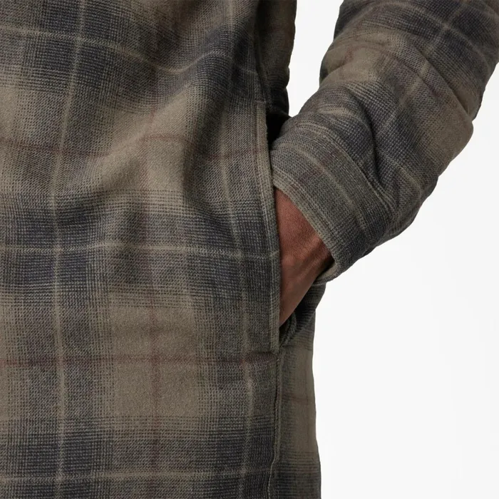 Dickies Outerwear Water Repellent Flannel Hooded Shirt Jacket MossChocolate Ombre Plaid Mosschocolate Ombre Plaid b2k 8211 Men Dickies Outerwear Water Repellent Flannel Hooded Shirt Jacket MossChocolate Ombre Plaid Mosschocolate Ombre Plaid b2k 8211 Men