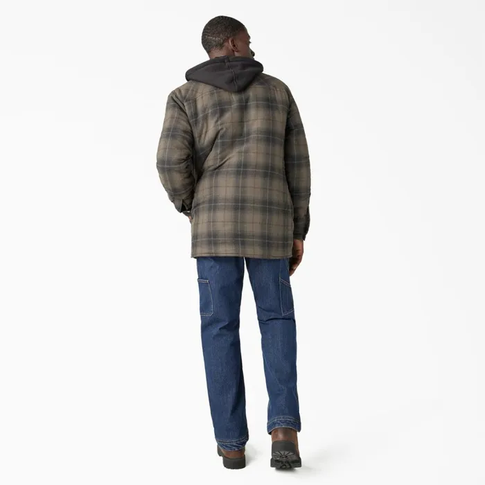 Dickies Outerwear Water Repellent Flannel Hooded Shirt Jacket MossChocolate Ombre Plaid Mosschocolate Ombre Plaid b2k 8211 Men Dickies Outerwear Water Repellent Flannel Hooded Shirt Jacket MossChocolate Ombre Plaid Mosschocolate Ombre Plaid b2k 8211 Men