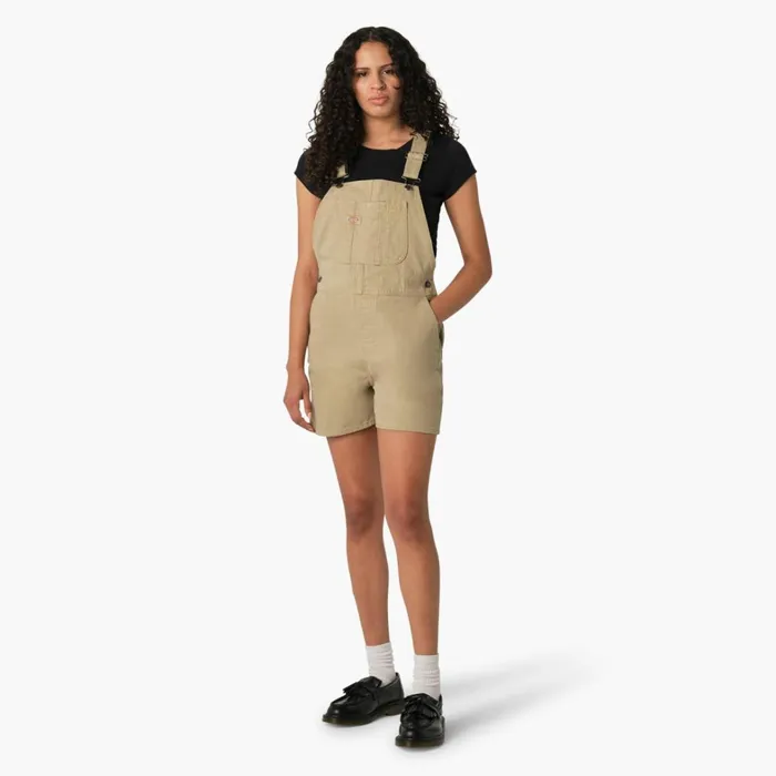 Dickies Overalls Women039s Relaxed Fit Duck Bib Shortalls Stonewashed Desert Sand Stonewashed Desert Sand sds 8211 Women Dickies Overalls Women039s Relaxed Fit Duck Bib Shortalls Stonewashed Desert Sand Stonewashed Desert Sand sds 8211 Women