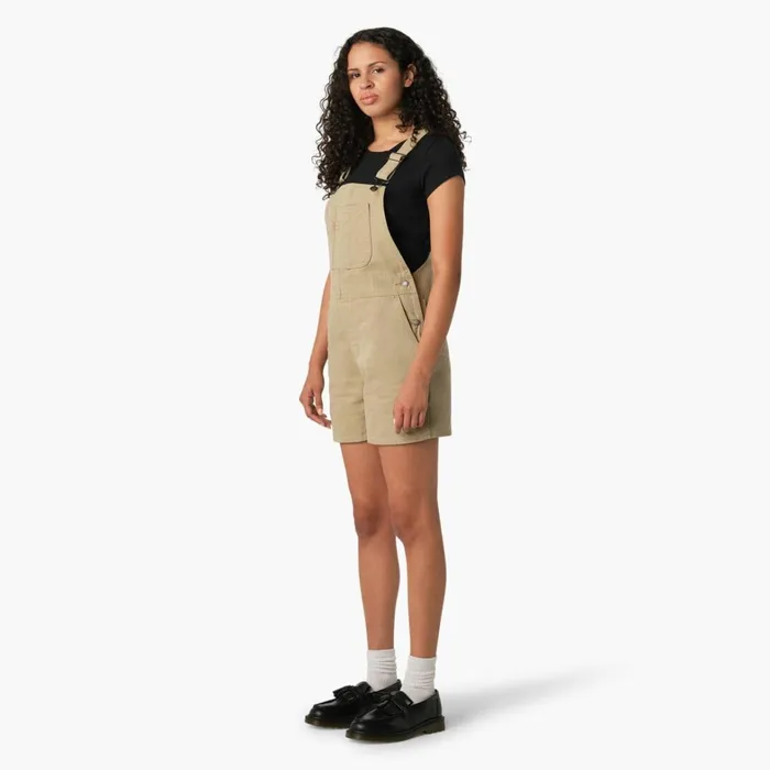 Dickies Overalls Women039s Relaxed Fit Duck Bib Shortalls Stonewashed Desert Sand Stonewashed Desert Sand sds 8211 Women Dickies Overalls Women039s Relaxed Fit Duck Bib Shortalls Stonewashed Desert Sand Stonewashed Desert Sand sds 8211 Women