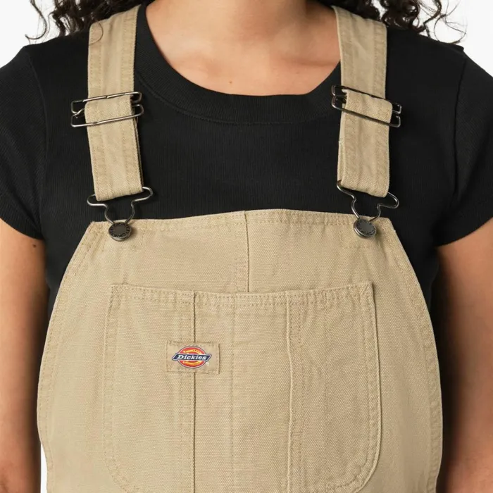Dickies Overalls Women039s Relaxed Fit Duck Bib Shortalls Stonewashed Desert Sand Stonewashed Desert Sand sds 8211 Women Dickies Overalls Women039s Relaxed Fit Duck Bib Shortalls Stonewashed Desert Sand Stonewashed Desert Sand sds 8211 Women