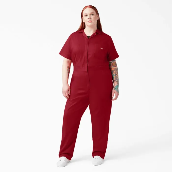 Dickies Painters Women039s Plus FLEX Cooling TempiQ Short Sleeve Coveralls English Red English Red er 8211 Women Dickies Painters Women039s Plus FLEX Cooling TempiQ Short Sleeve Coveralls English Red English Red er 8211 Women