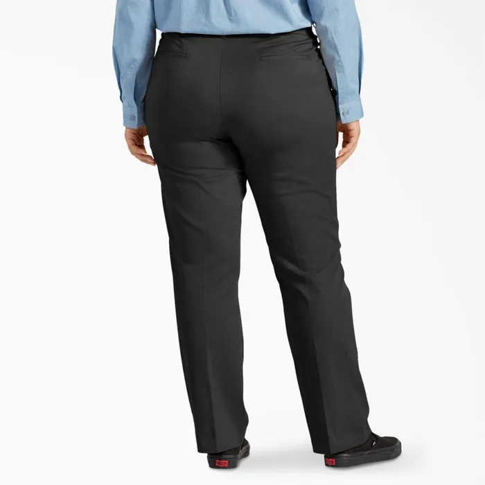 Dickies Pants Women039s Plus Perfect Shape Straight Fit Pants Rinsed Black Rinsed Black rbkx 8211 Women Dickies Pants Women039s Plus Perfect Shape Straight Fit Pants Rinsed Black Rinsed Black rbkx 8211 Women