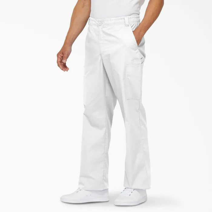 Dickies Scrubs Men039s EDS Signature Cargo Scrub Pants White White dwh 8211 Men Dickies Scrubs Men039s EDS Signature Cargo Scrub Pants White White dwh 8211 Men
