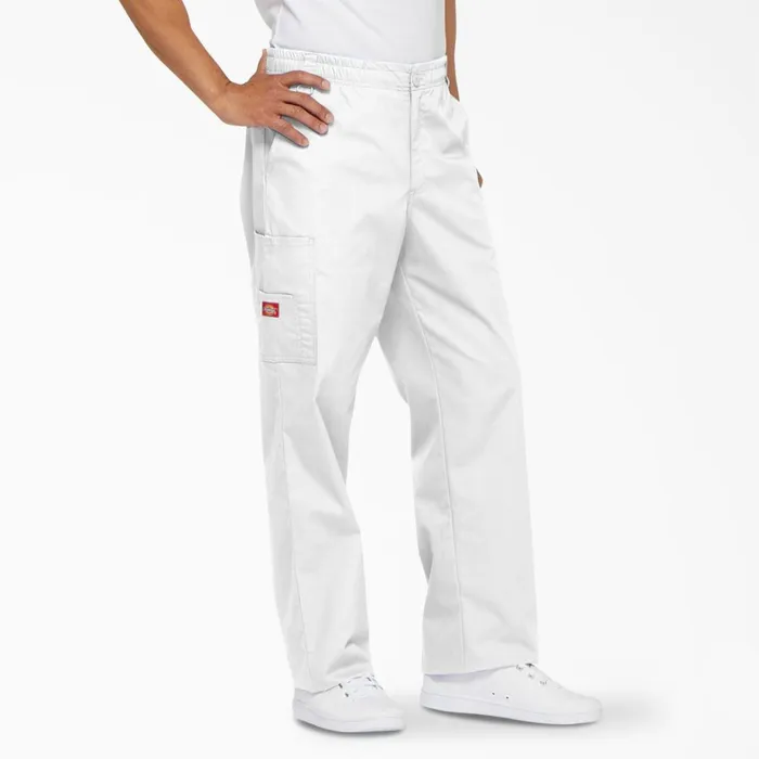 Dickies Scrubs Men039s EDS Signature Cargo Scrub Pants White White dwh 8211 Men Dickies Scrubs Men039s EDS Signature Cargo Scrub Pants White White dwh 8211 Men