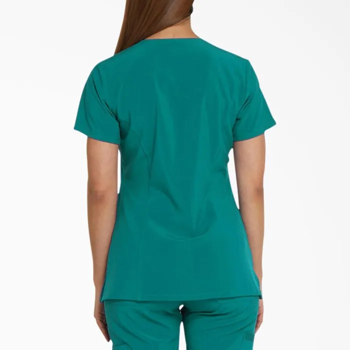 Dickies Scrubs Women039s EDS Essentials VNeck Scrub Top Teal Teal dtl 8211 Women Dickies Scrubs Women039s EDS Essentials VNeck Scrub Top Teal Teal dtl 8211 Women