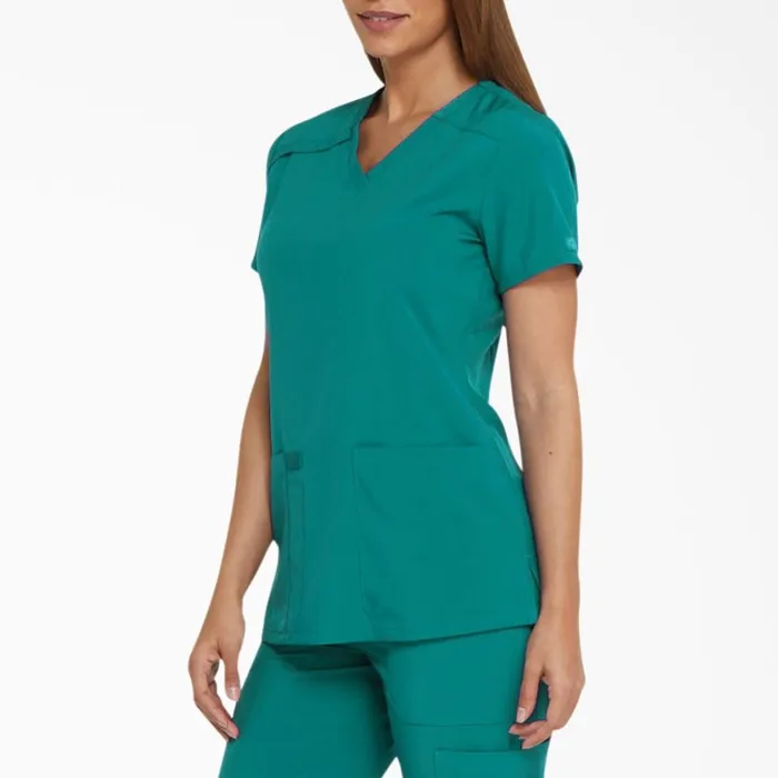 Dickies Scrubs Women039s EDS Essentials VNeck Scrub Top Teal Teal dtl 8211 Women Dickies Scrubs Women039s EDS Essentials VNeck Scrub Top Teal Teal dtl 8211 Women