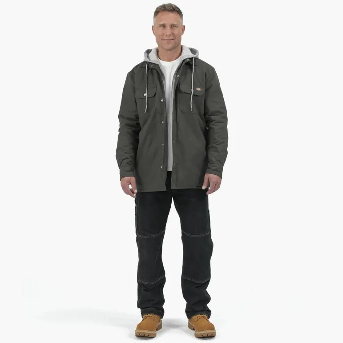 Dickies Shirt Jackets Duck Hooded Shirt Jacket Olive Green Olive Green og 8211 Men