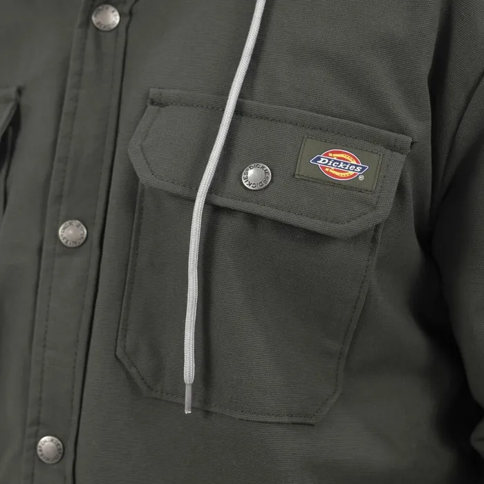 Dickies Shirt Jackets Duck Hooded Shirt Jacket Olive Green Olive Green og 8211 Men