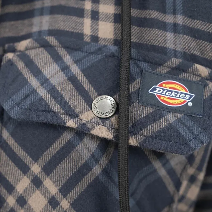 Dickies Shirt Jackets Flannel Hooded Shirt Jacket Dark NavyMushroom Plaid Dark Navymushroom Plaid dpm 8211 Men Dickies Shirt Jackets Flannel Hooded Shirt Jacket Dark NavyMushroom Plaid Dark Navymushroom Plaid dpm 8211 Men
